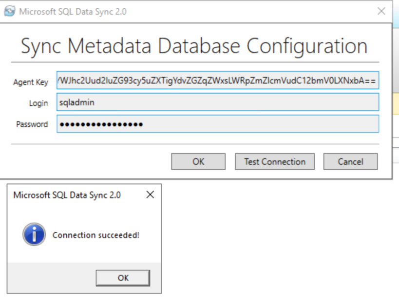 Sync metadata configuration