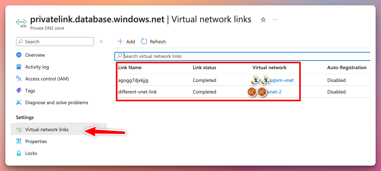 Virtual Network Links